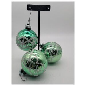 Vintage 1950's Shiny Brite Ornament Set of Three